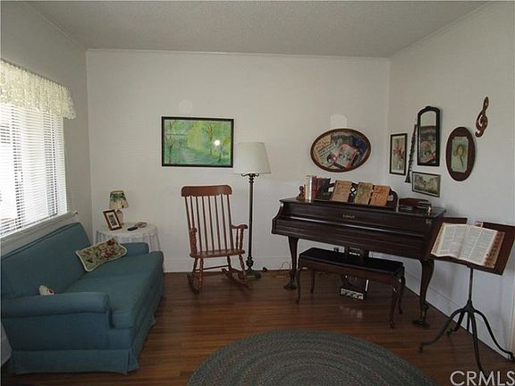 Living room with hardwood floor
