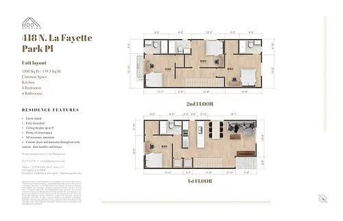 Floor plan Private Room for 4B4B at 418 N La Fayette Park Pl