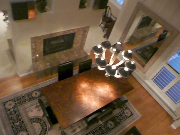 DINING ROOM VIEWED FROM LOFT