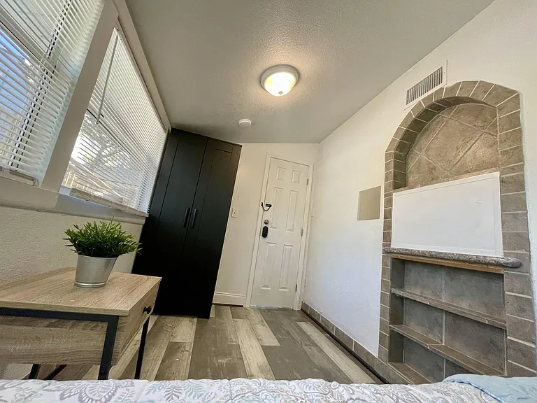 built in shelving for storage