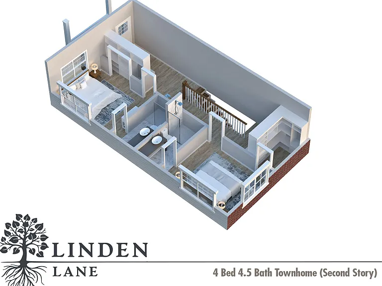 4 bed / 4.5 bath townhome (2nd floor)