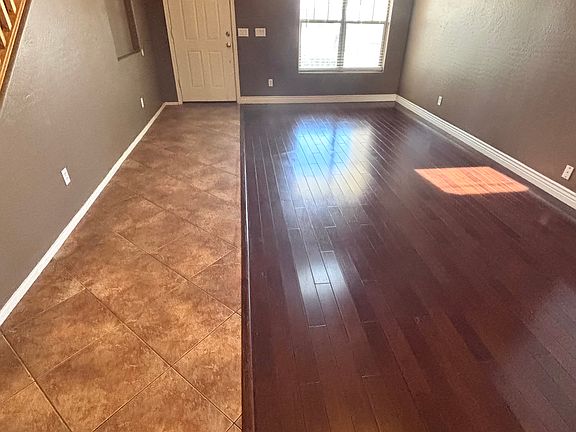 Front entrance and family room