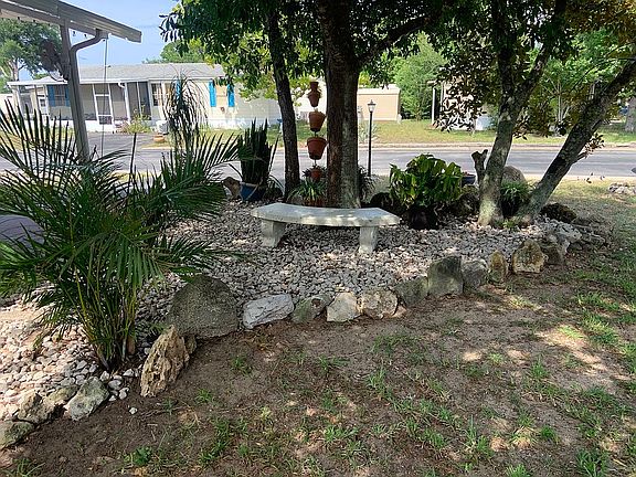 Garden sitting area