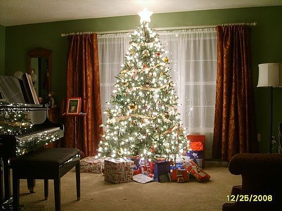 Christmas in the music/formal living room