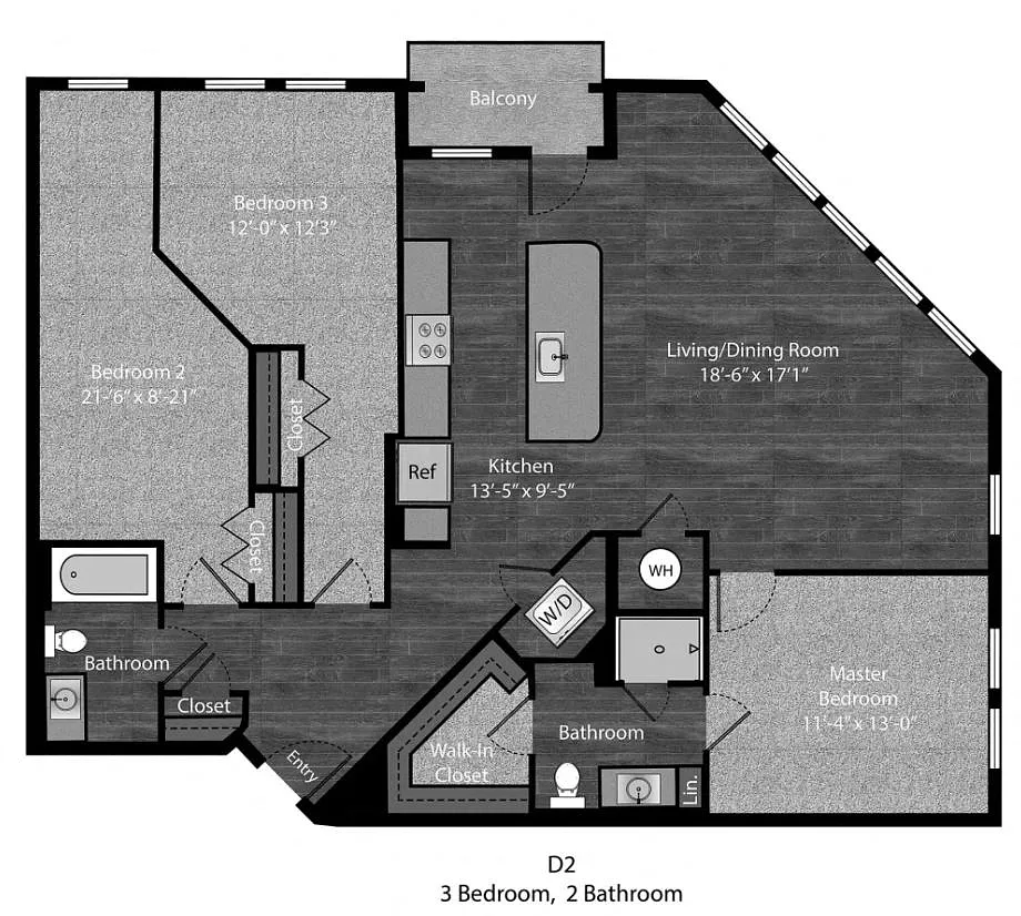 Floor plan Melville - 3Bed