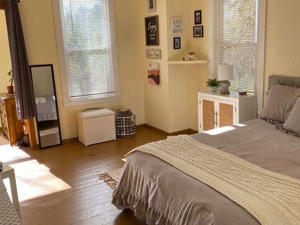 This is the one room with a closet.