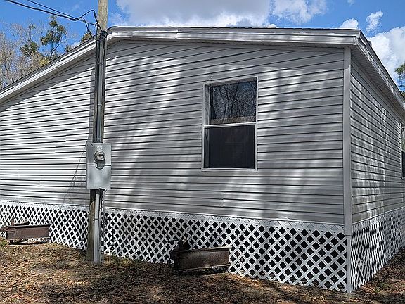 Right side of house