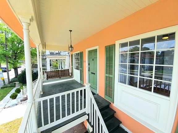 Balcony and entrance door