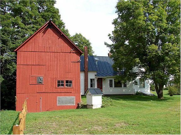 Back of House with Attached 3-Story Barn