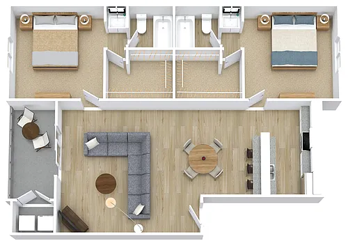 Floor plan B3