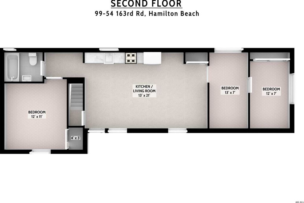 4 Bed 2 Bath Property, New York • 2,400 Sq Ft
