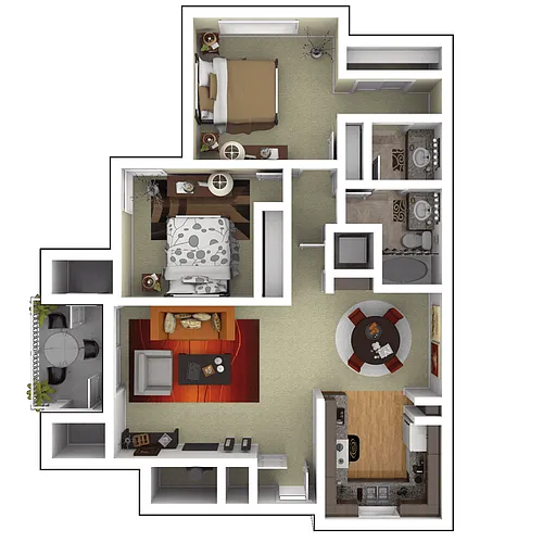 Floor plan Residence 2 Upgraded