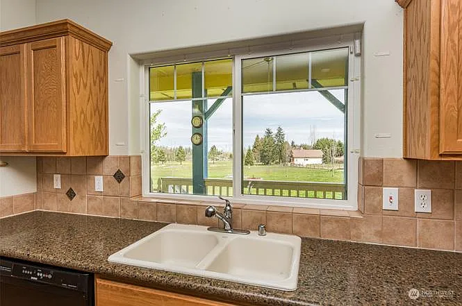 Bucolic views out kitchen windows
