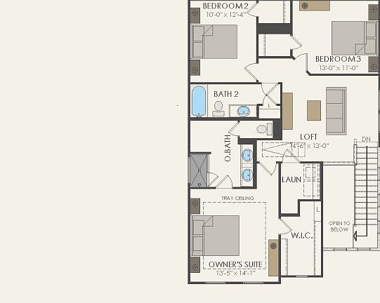 Second Floor 3 br 2.5 ba