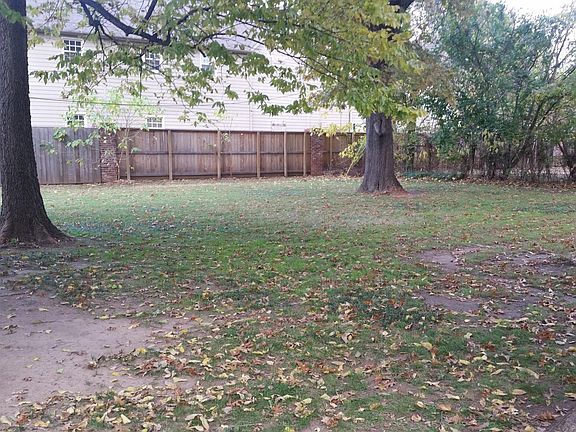 Backyard is NOT fenced all the way around.