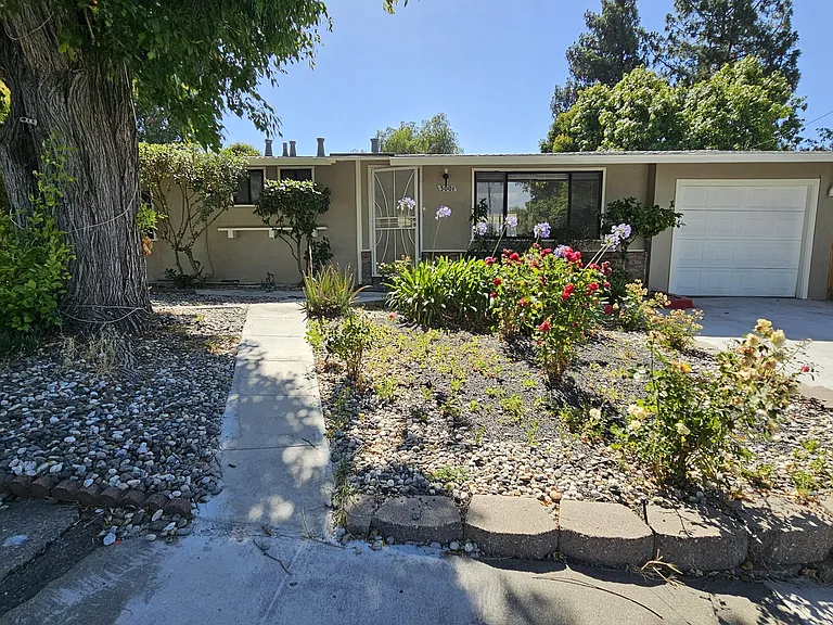 Front view of the house