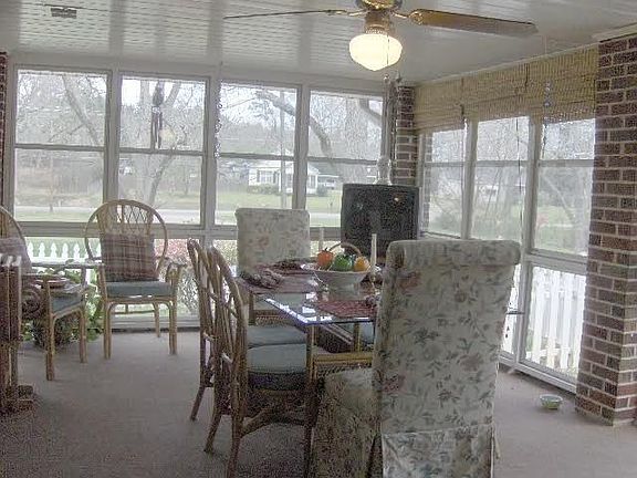 Sunroom w/Brick Wall