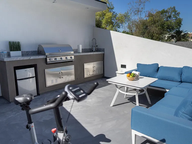 PRIVATE ROOFTOP DECK WITH BBQ GRILL/OUTDOOR KITCHEN & OUTDOOR SEATING/FURNITURE