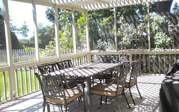 Screened in Back deck