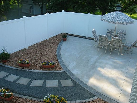 PATIO VIEW FROM ABOVE DECK