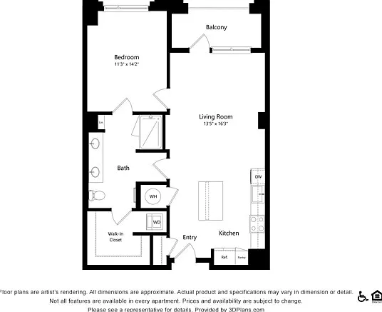 A5a | 1x1 | 944 sq ft A5a | 1x1 | 944 sq ft