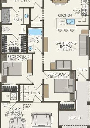 First Floor 3 br 2 ba