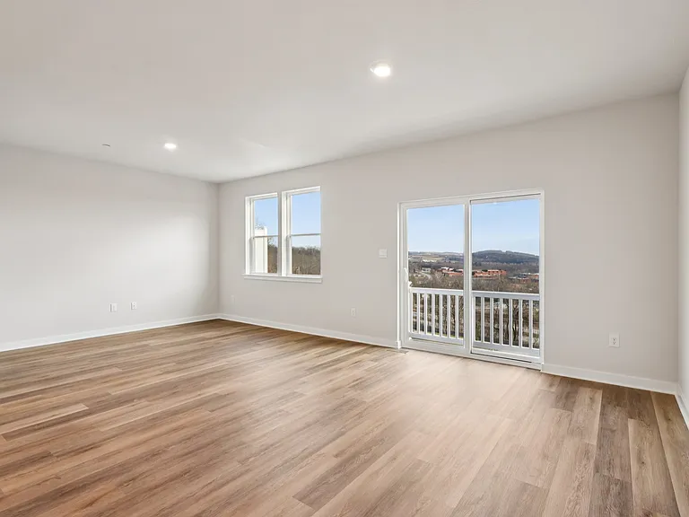 Living and Dining area with excellent views and deck access
