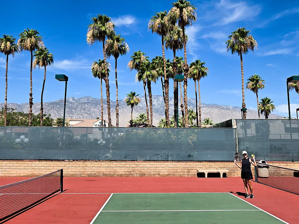 Plenty of tennis and pickleball courts, including 9 pools and 8 spas for your choosing.