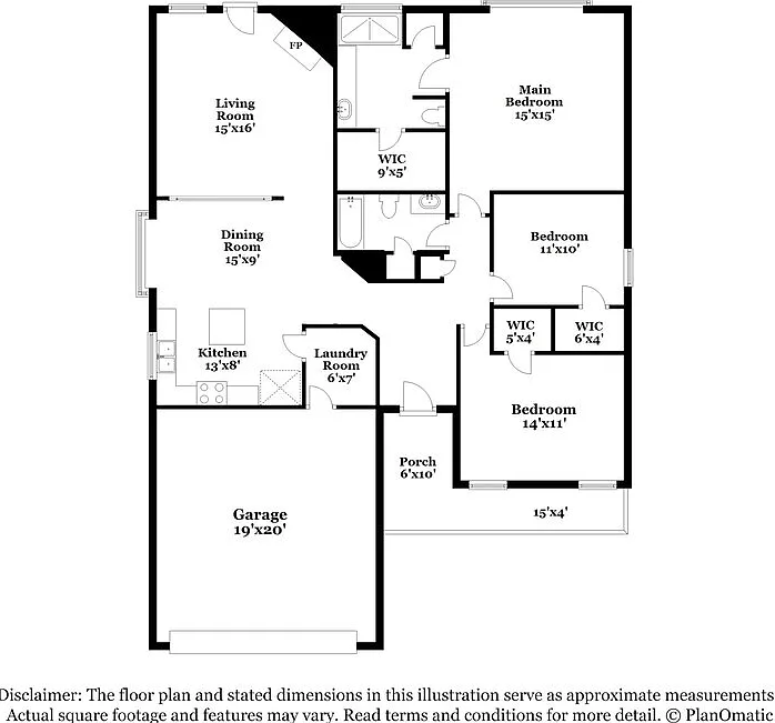 3 bed, 2.0 bath, 1490 sqft, $1,935 — Photo 2