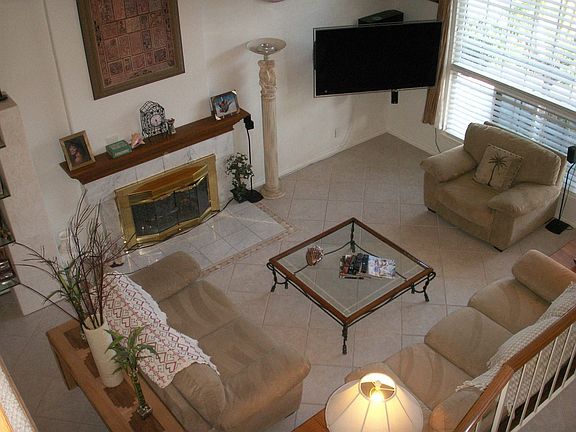 Fireplace in living room