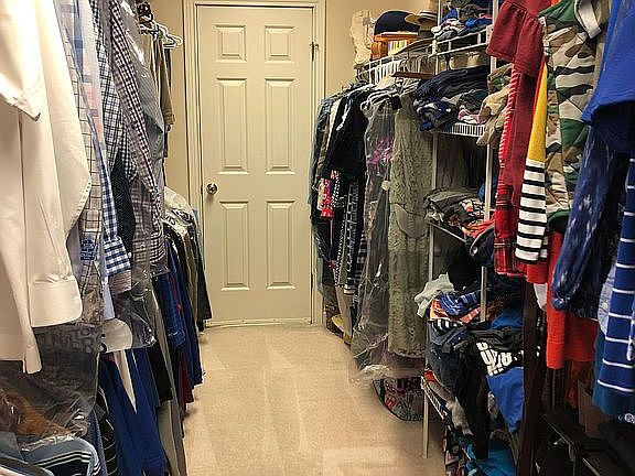 Master bedroom closet