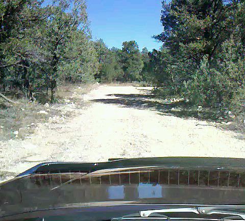 End of a private road