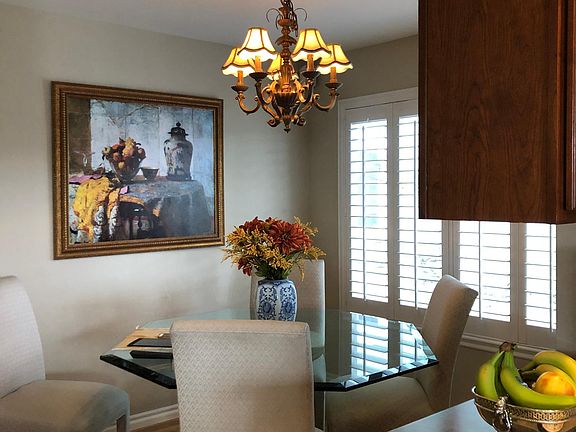 Breakfast nook off kitchen.