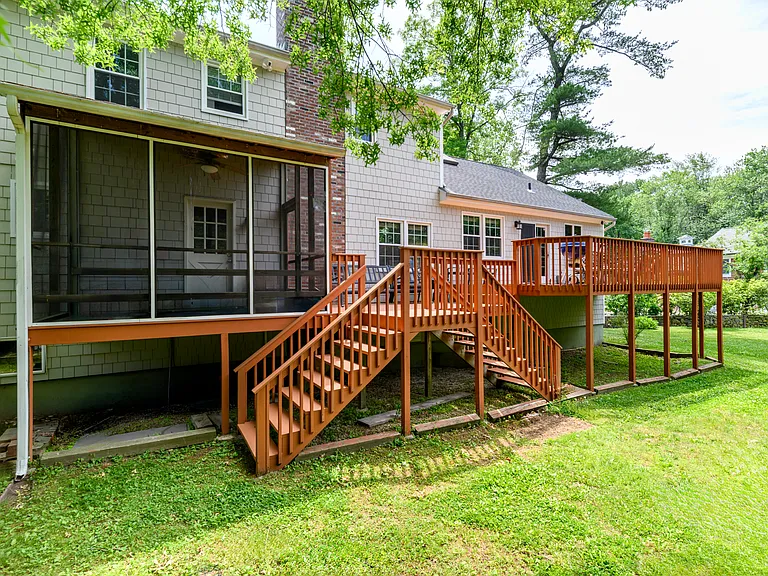 Large deck with screened in area