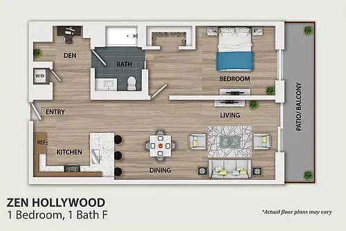 Floor plan 1 Bedroom A5