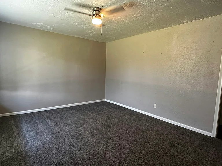 Living room with ceiling fan