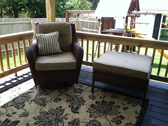 Porch stain is now complete