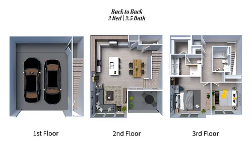 Floor plan 2x2 5 Back-to-Back