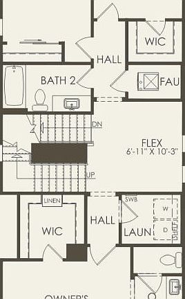 Second Floor 3 br 2.5 ba
