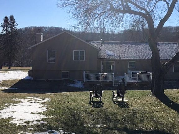 Backyard with trex deck