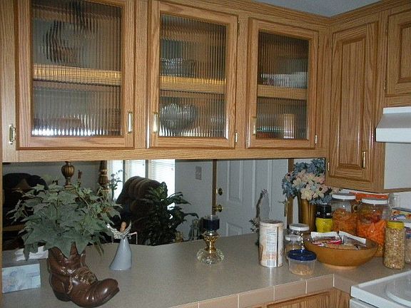 Kitchen is good sized with eating space and lots of cupboards.