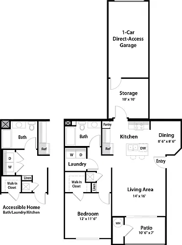 Floor plan A1 - Downstairs