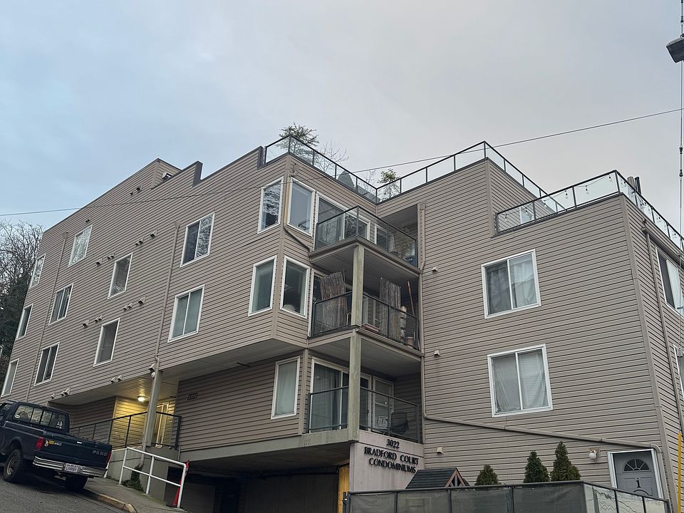 Front of Building and Garage Entrance