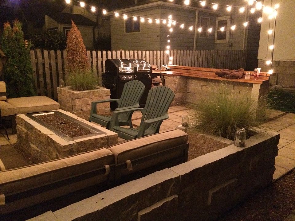 Designer backyard patio