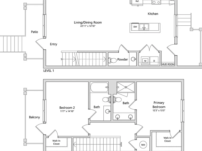 TH2A floor plan 4000 Margaret