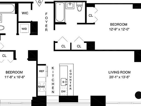 2nd image of 160 W 62nd St APT 26G