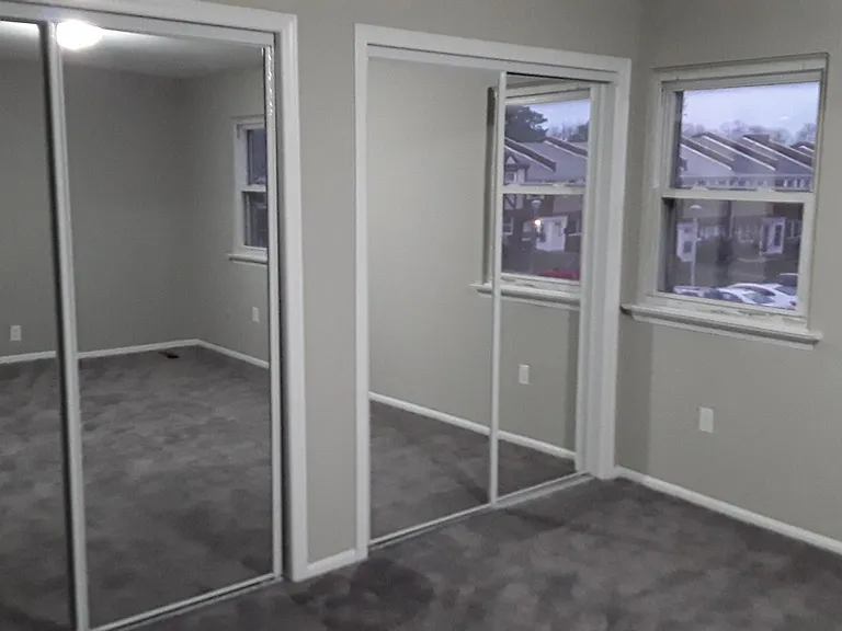Master bedroom with 2 extra large closets