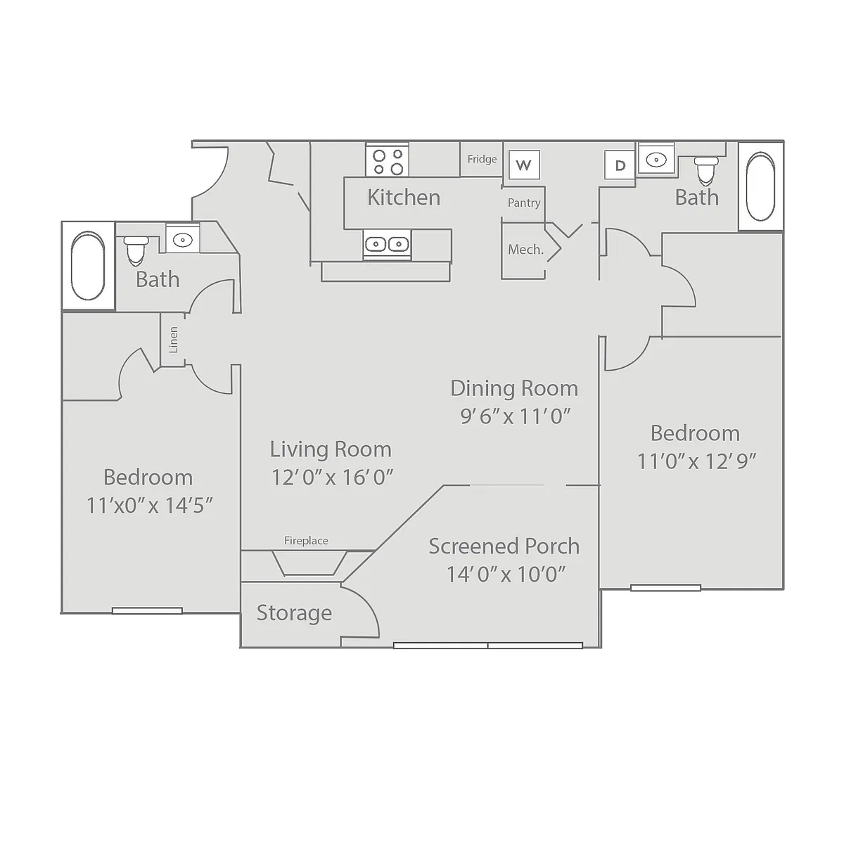 Floor plan The Rosewood