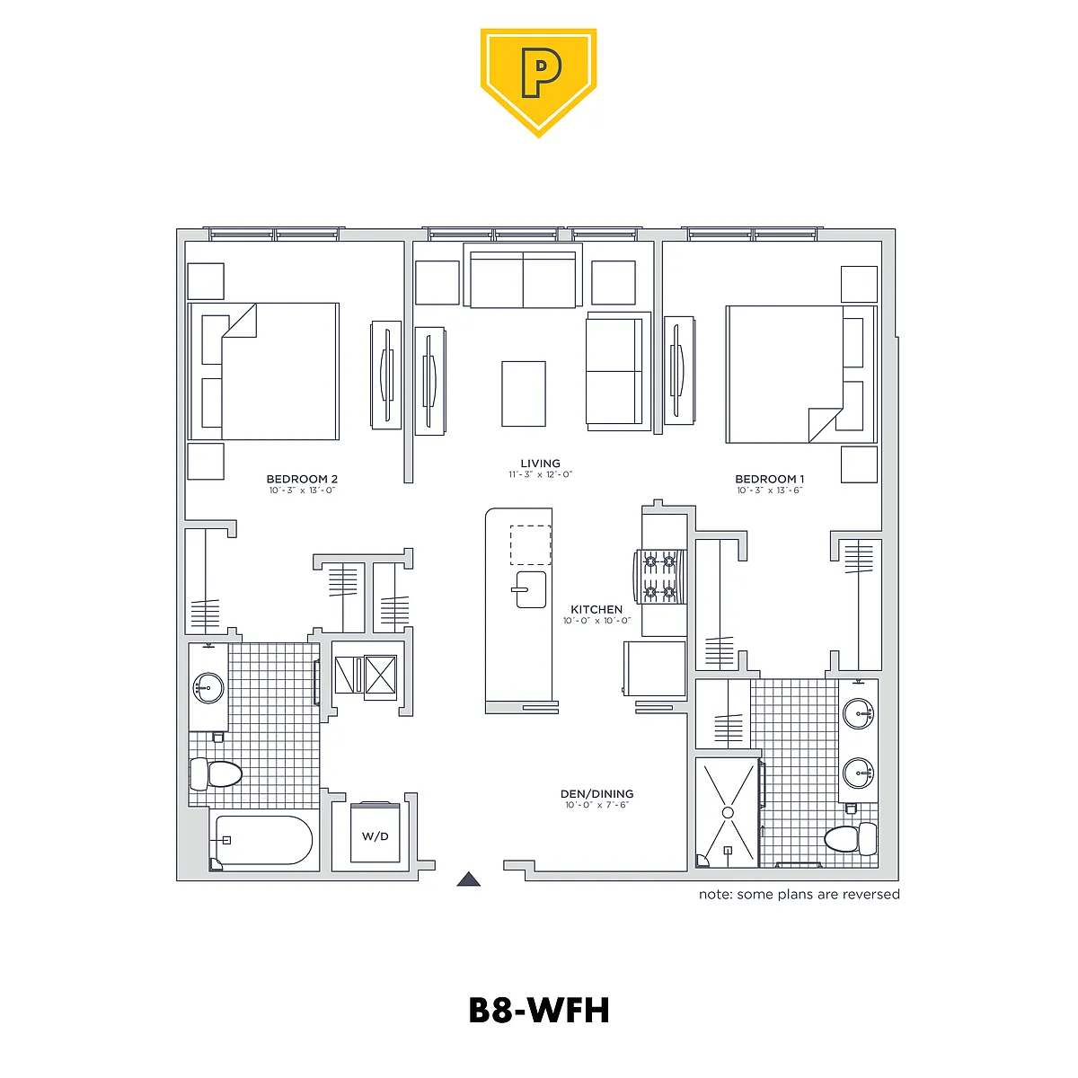Floor plan B8WFH