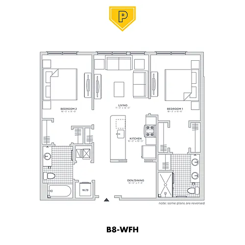 Floor plan B8WFH